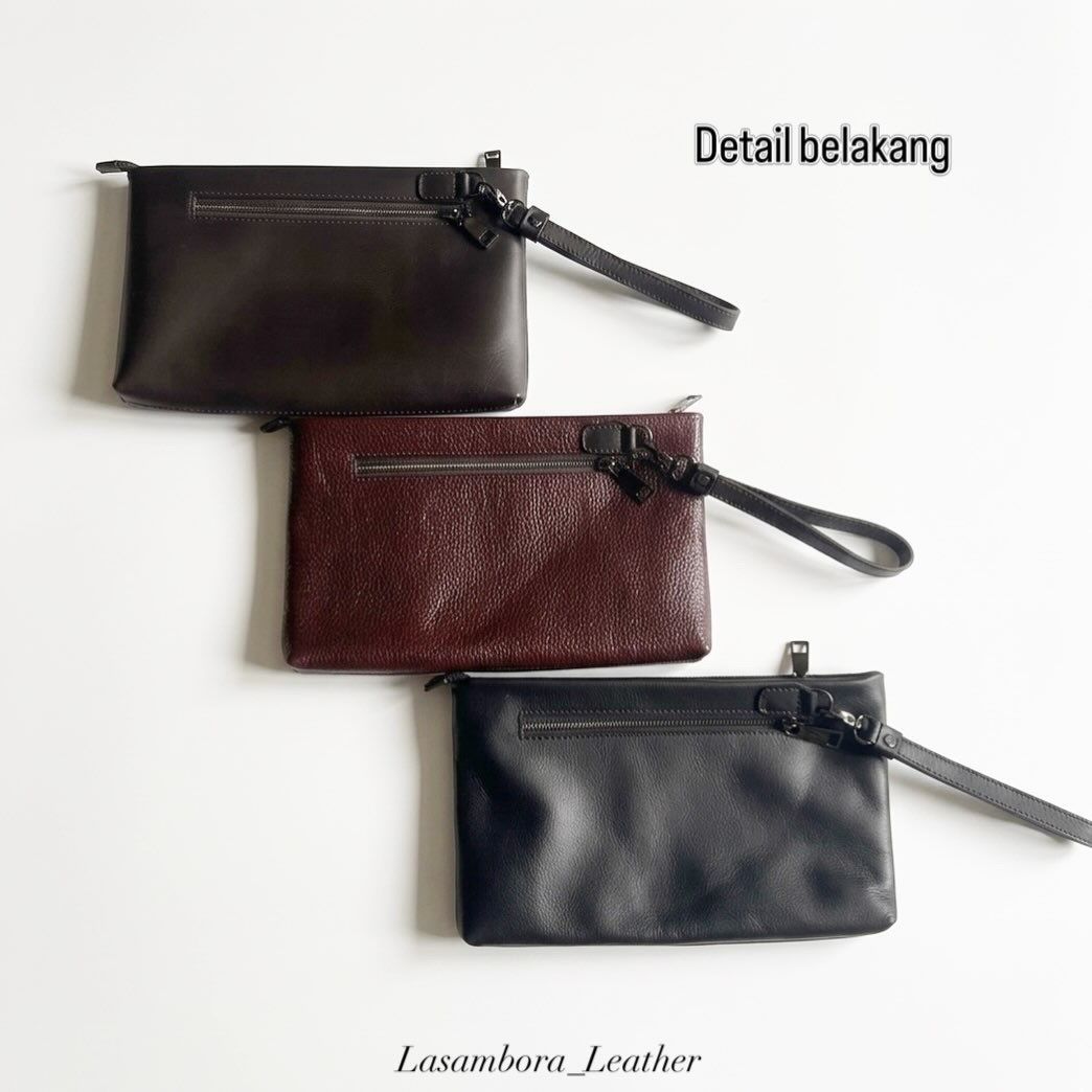 Clutch Kulit IRW tampak depan