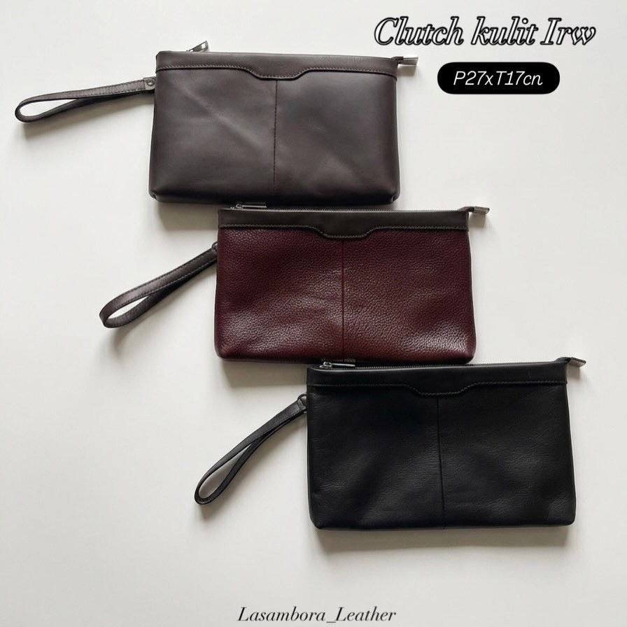Clutch Kulit IRW tampak samping