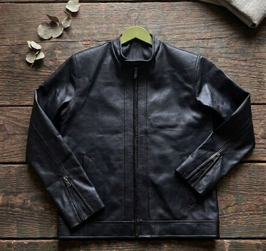 Jaket Kulit Domba Premium Pria Detail
