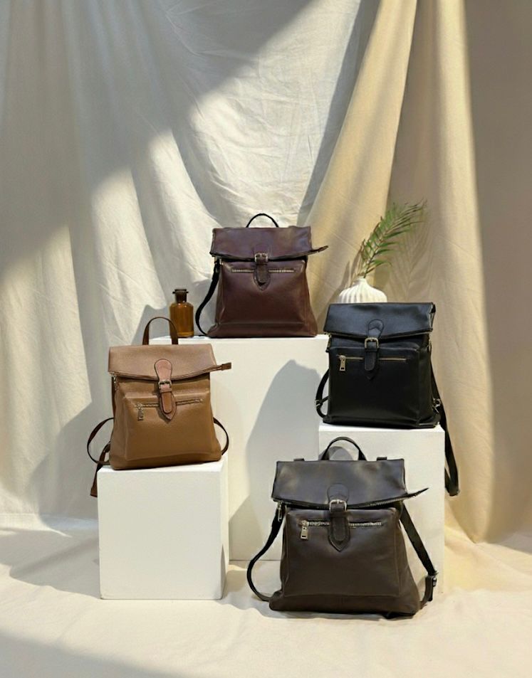 Ransel EDX Kulit tampak depan