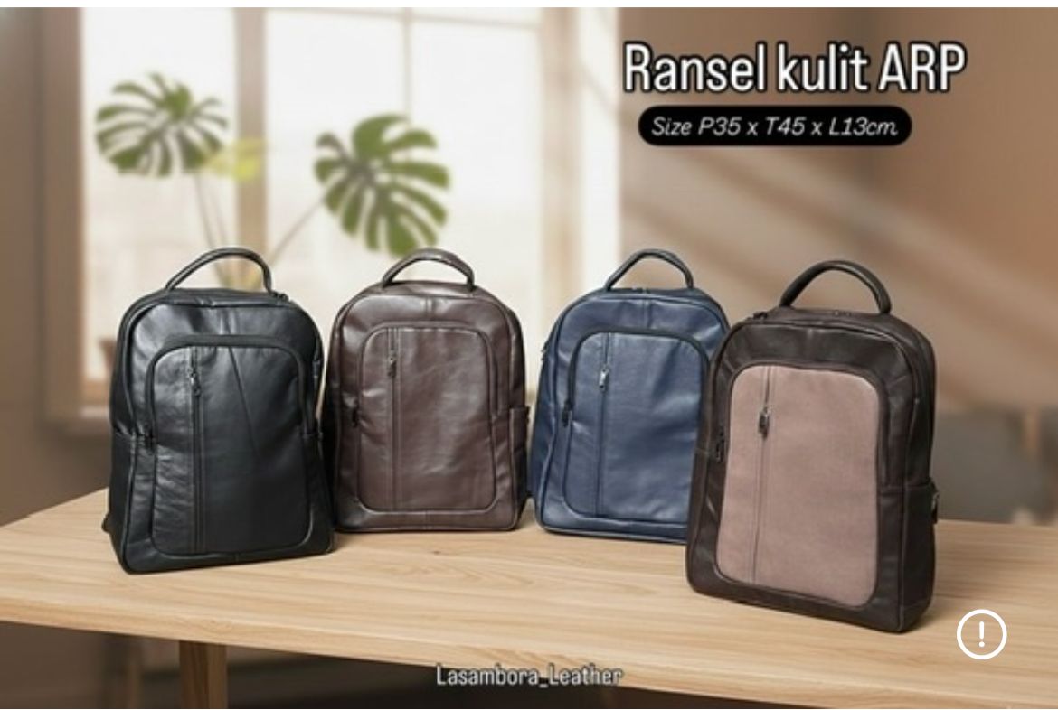 Ransel Kulit ARP tampak depan