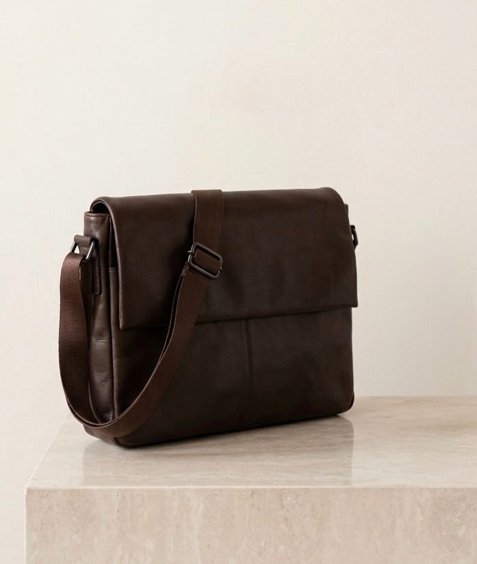 TAS SLEMPANG SLINGBAG KULIT tampak detail